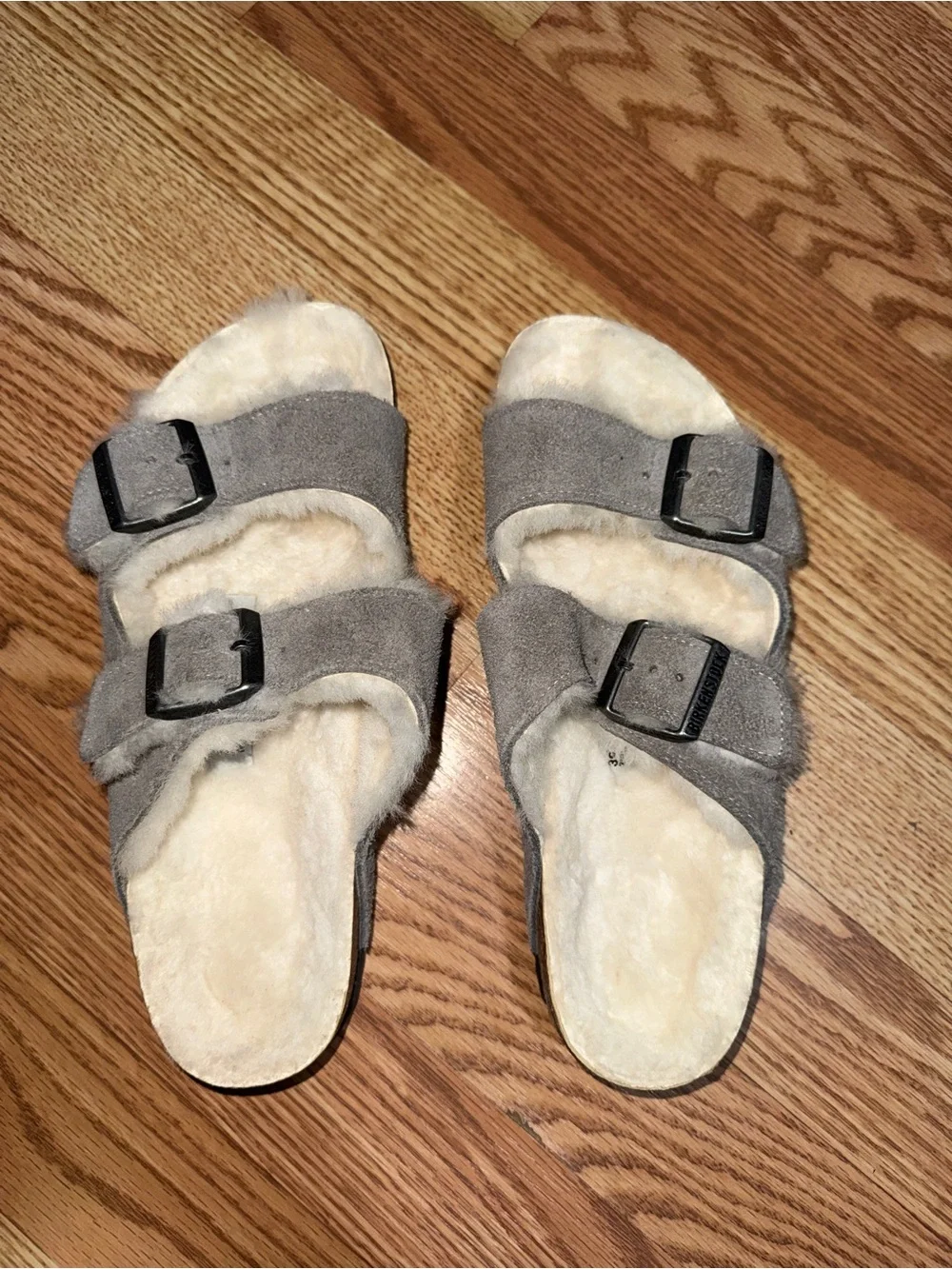 Birkenstock Women's Stone Arizona Shearling